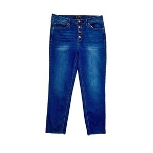 Nanette Lepore ‘Belle’ High-Rise Ankle Length Slim Jeans Size 12